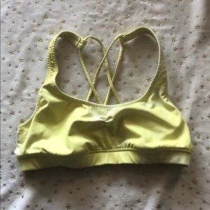 Yellow TieDye Aerie sports bra